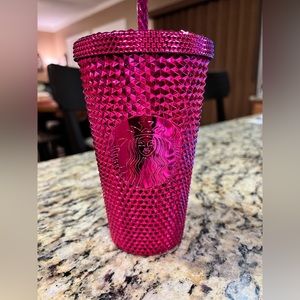 Grande Pink Chrome  studded  tumbler